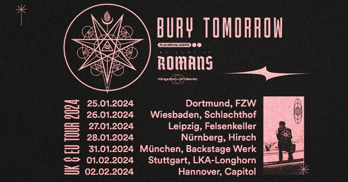 Tourplakat - Bury Tomorrow