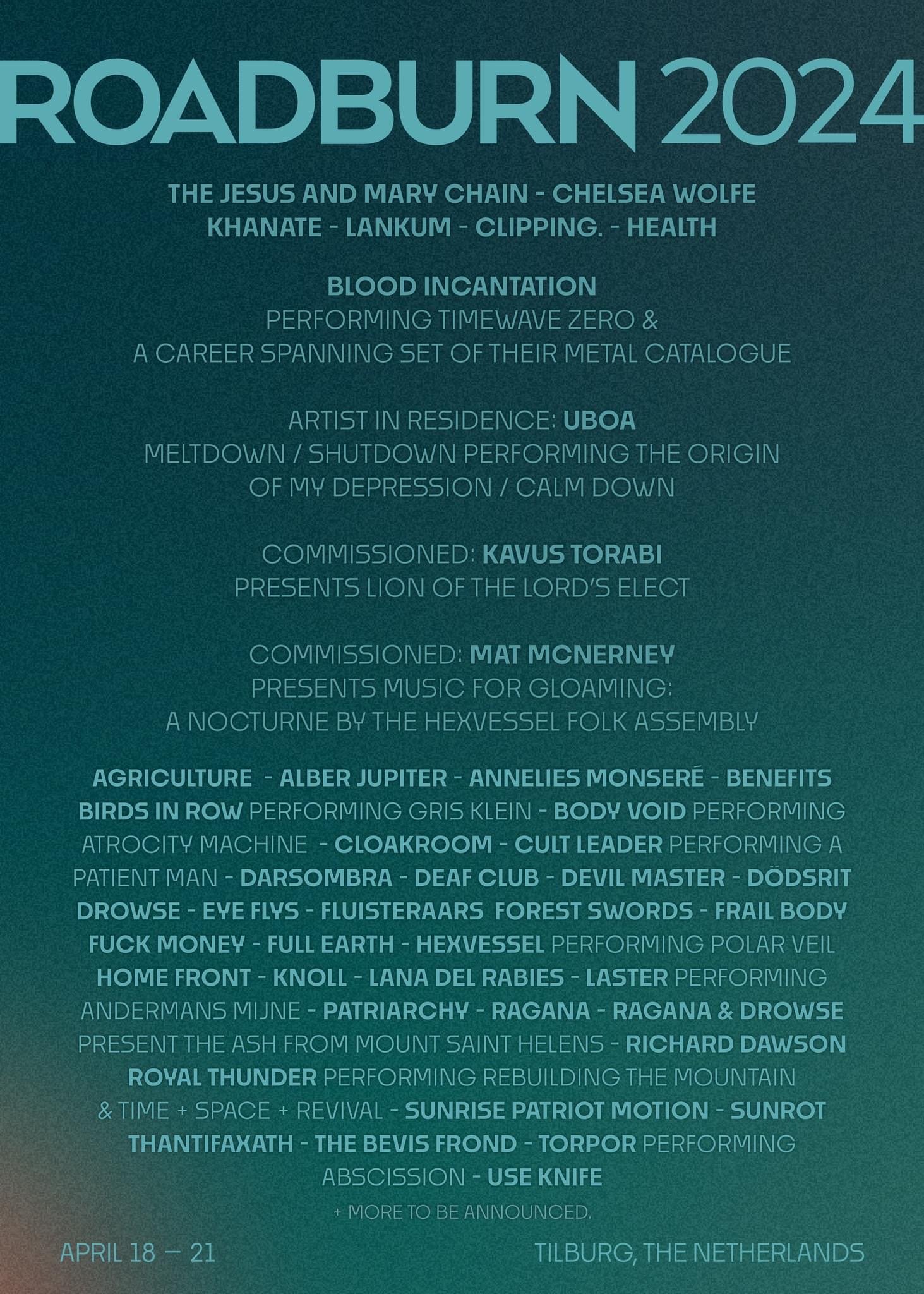 Roadburn Festival 2024 Plakat