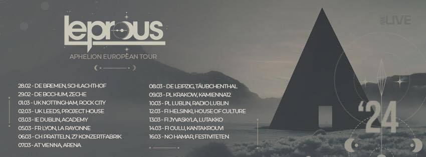 Leprous Aphelion European Tour 2024