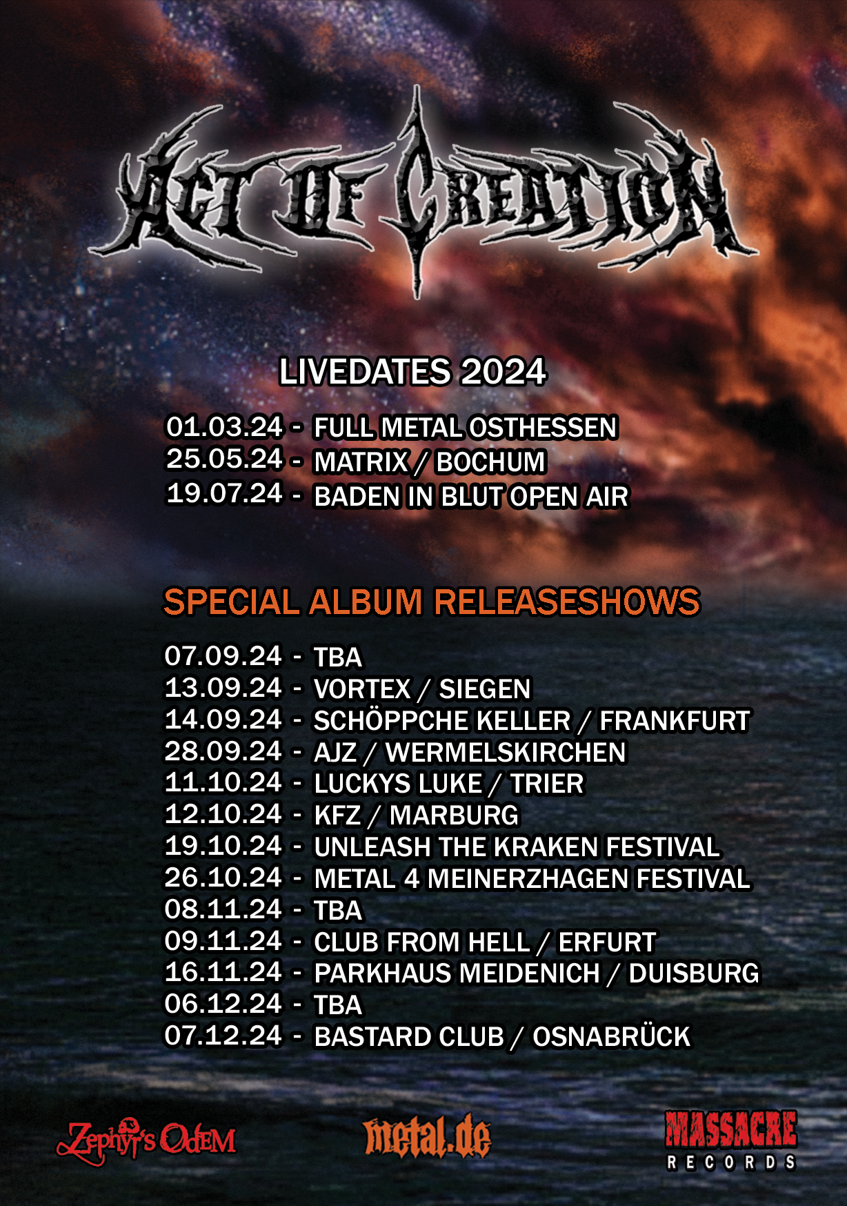 Act Of Creation Tour 2024