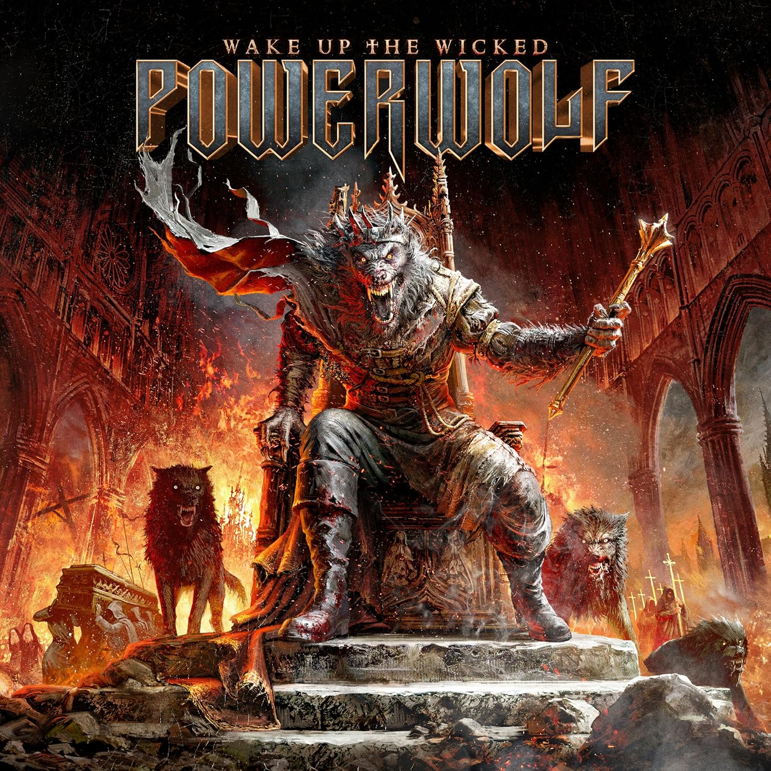 Powerwolf Flag Powerwolf - Wake Up The Wicked Tour 2026 • metal.de