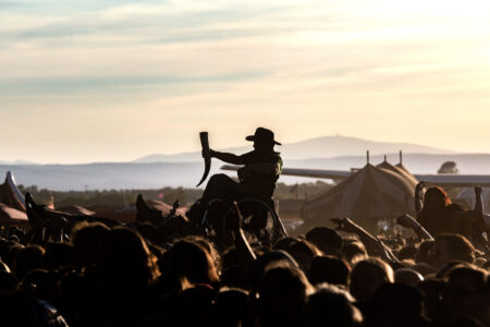 ROCKHARZ 2018 - Rollifahrer auf Crowd