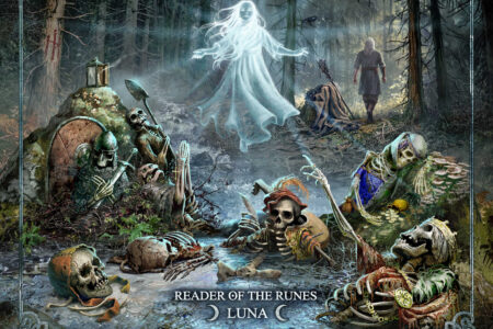 Cover-Artwork zum Album "Reader Of The Runes - Luna" von Elvenking