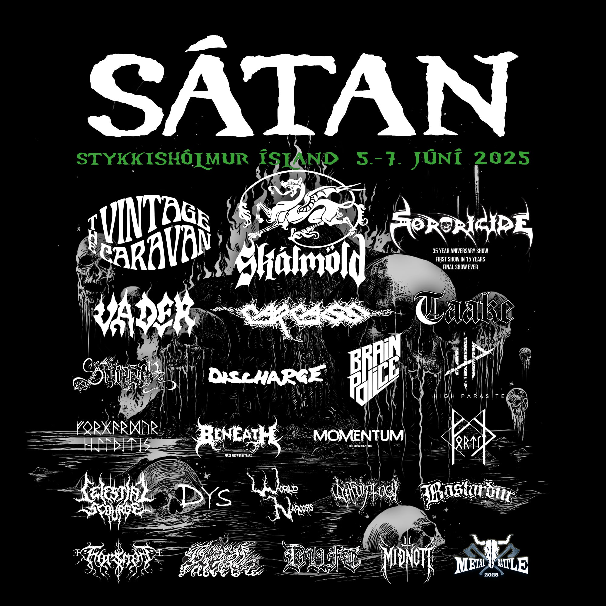 Bild Sátan Festival 2025 Flyer