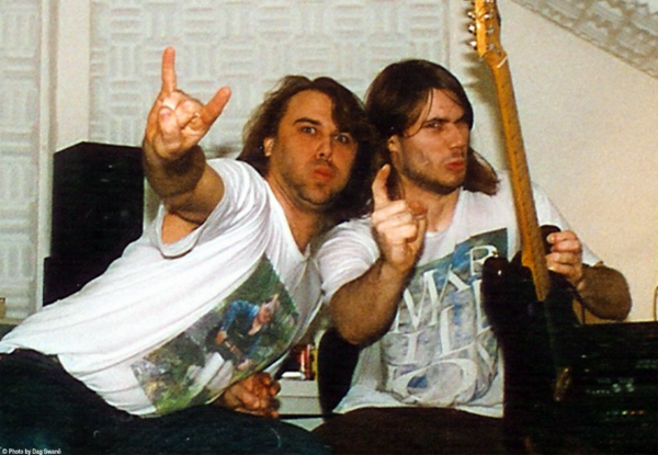 Dag und Dan Swanö während "The Closing Chronicles"