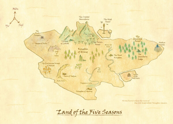 Karte "Land of the Five Seasons" von ERANG