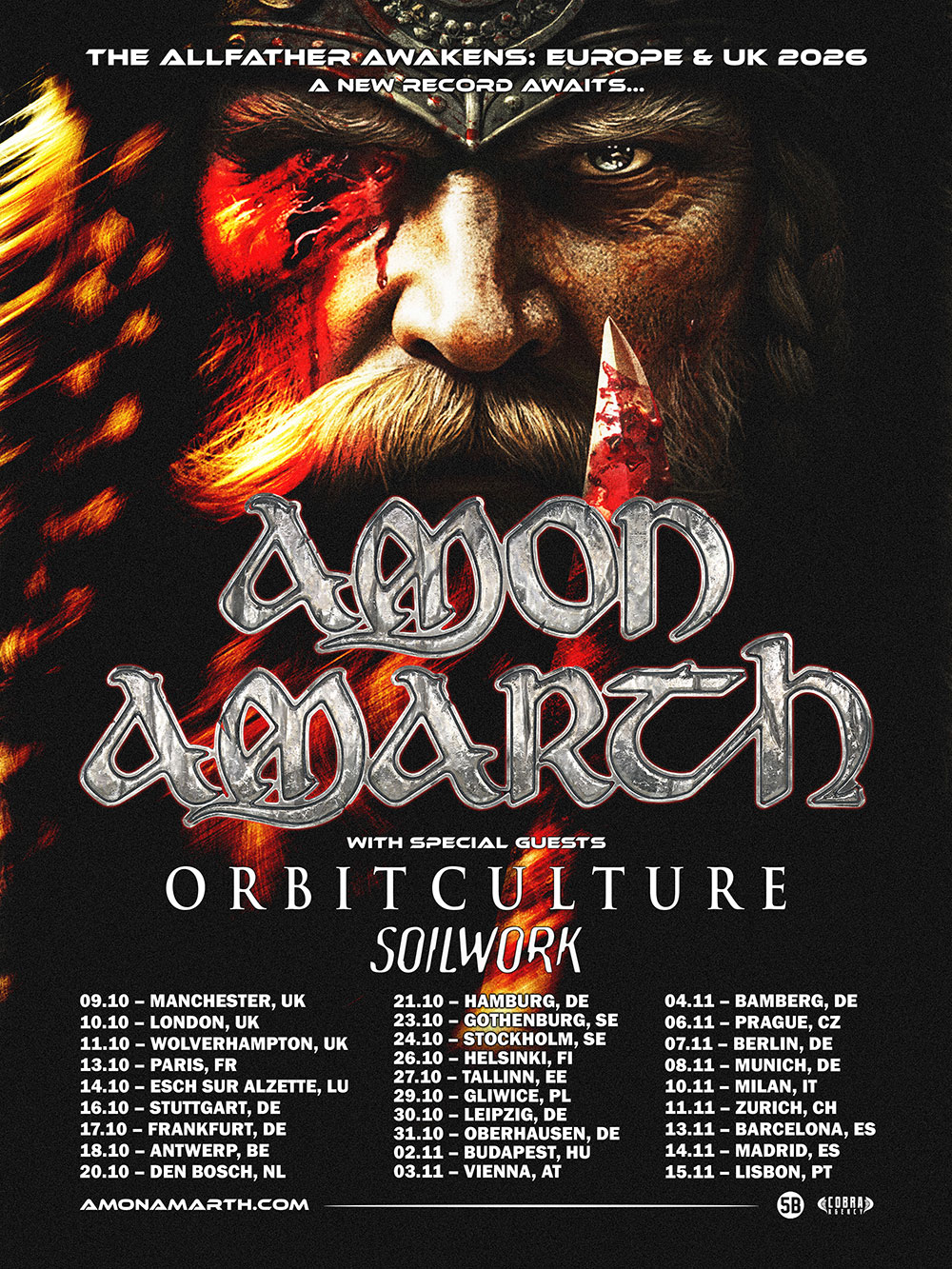 Amon Amarth – The Allfather Awakens Tour 2026