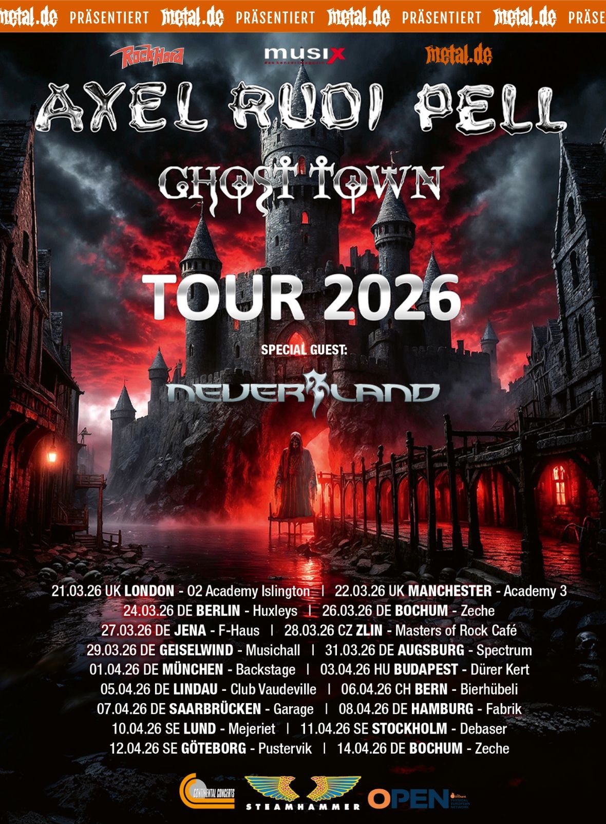 Axel Rudi Pell Tour 2026
