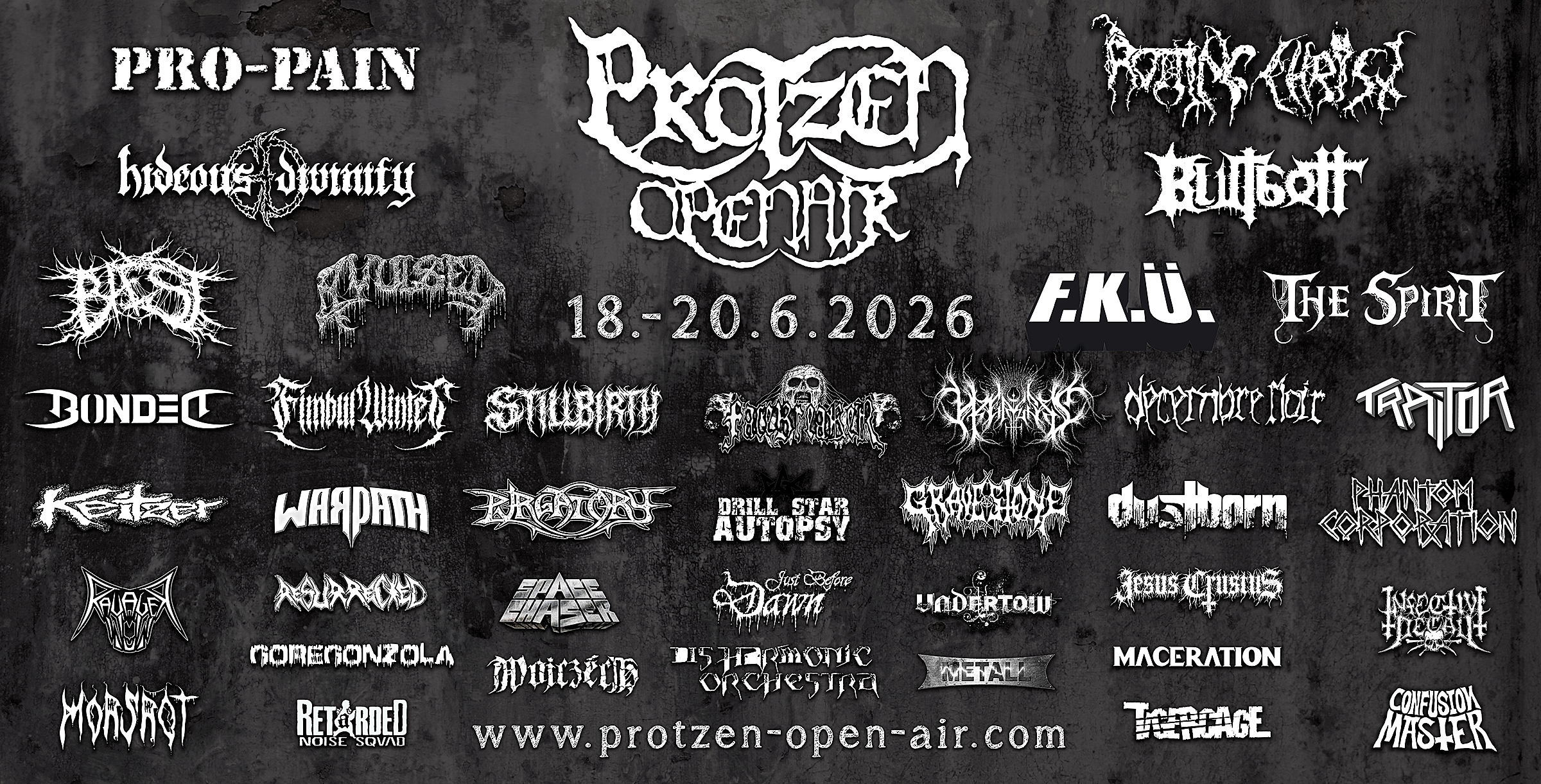 Protzen Open Air 2026 – Bauzaunbanner