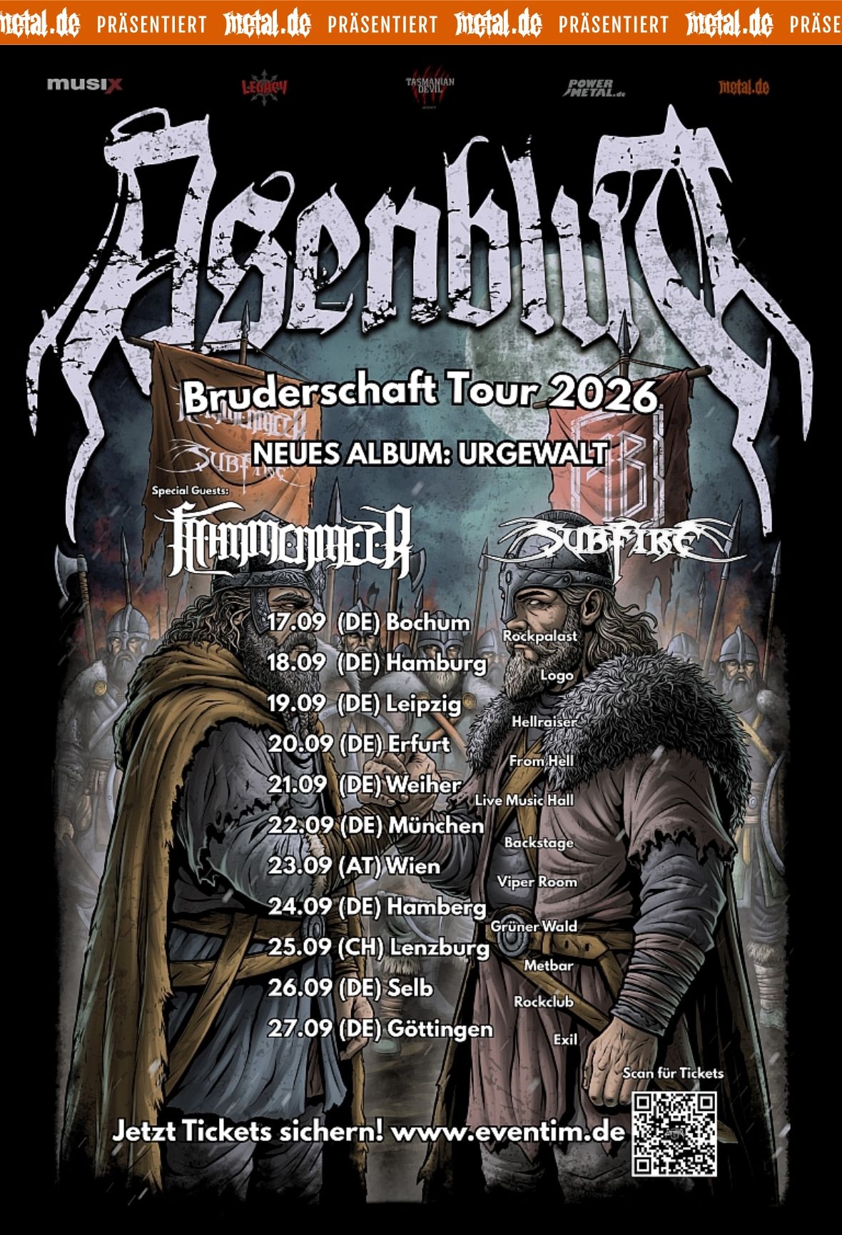 Asenblut Tour 2026 Bruderschaft
