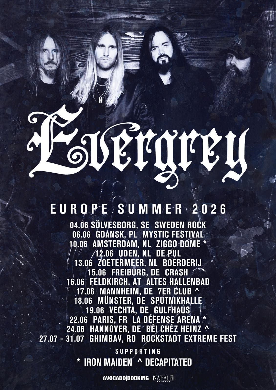 Evergrey - Europe Summer 2026
