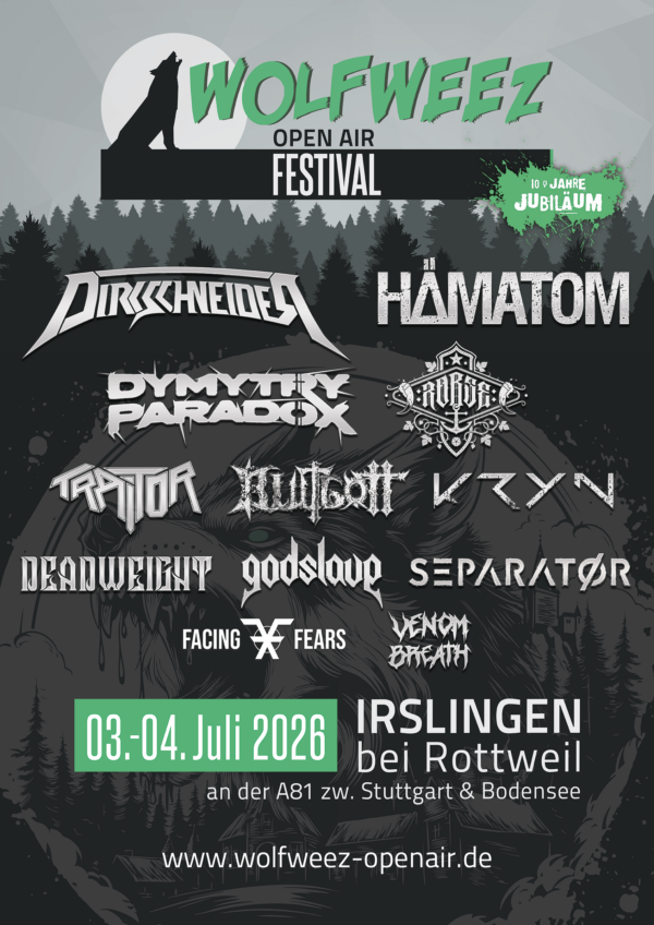 Wolfweez Open Air Festival 2026 Flyer