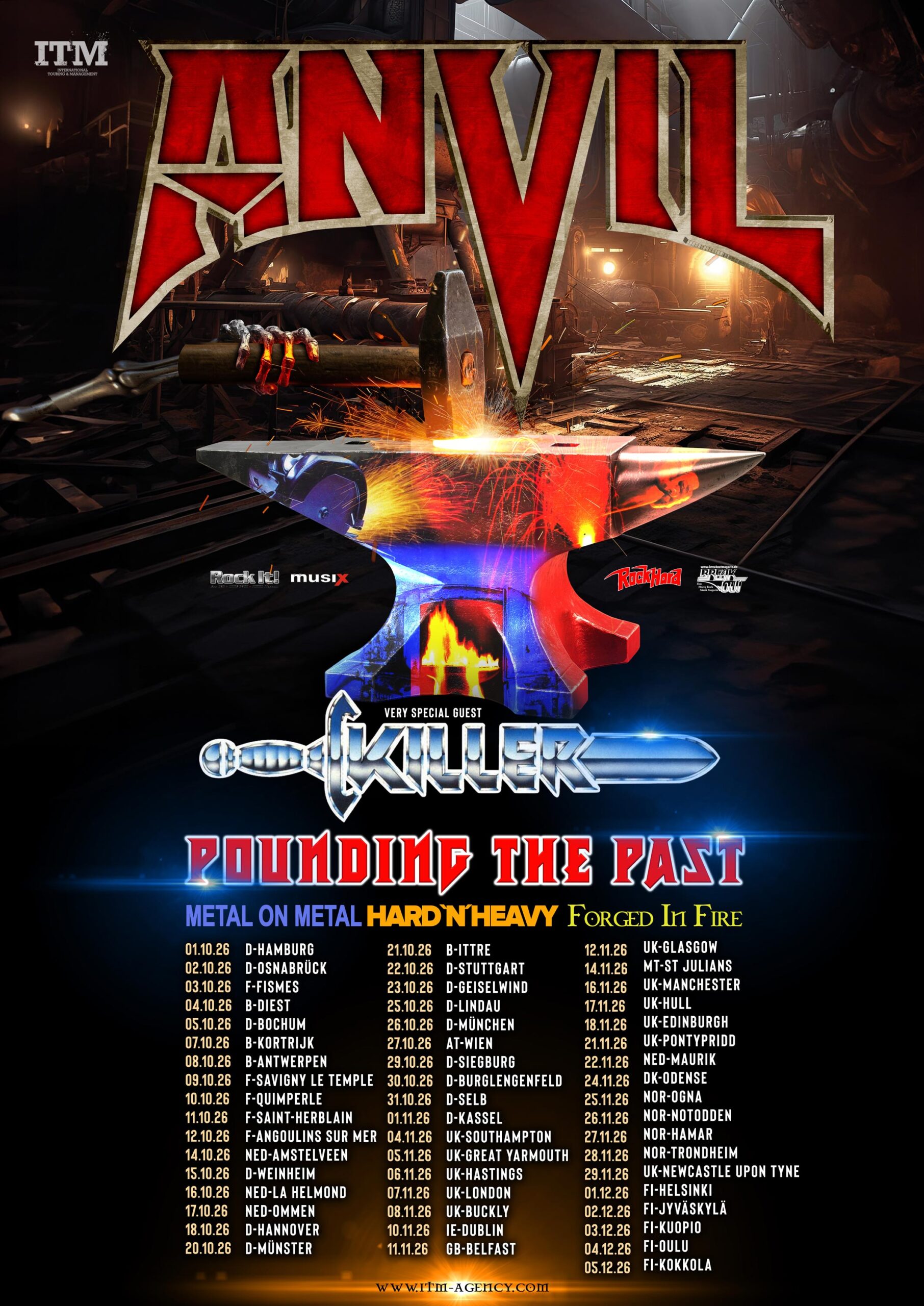 Anvil - Pounding the Past Tour 2026