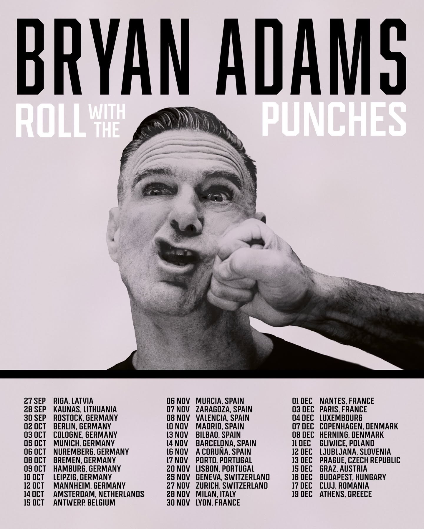 Bryan Adams Roll With The Punches Tour
