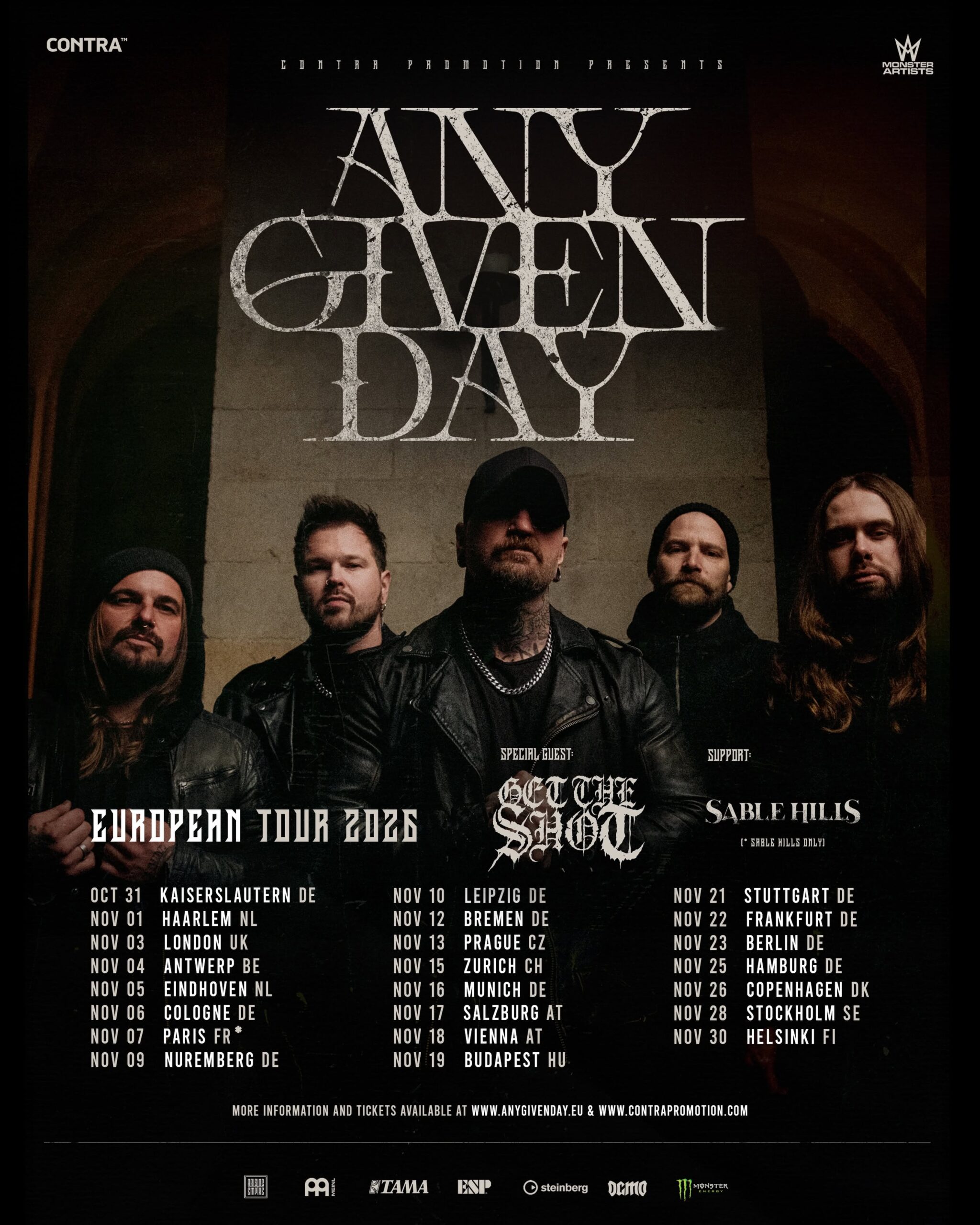 Any Given Day Tour 2026
